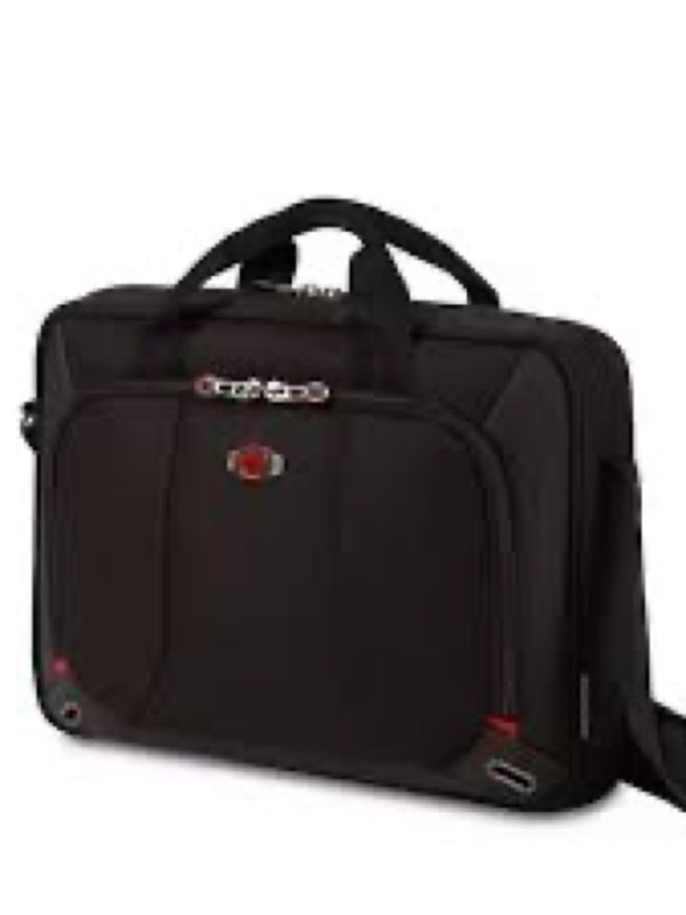 Wenger Black Laptop Shoulder Bag with Top Handles